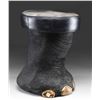 Image 1 : REAL ELEPHANT FOOT MADE INTO A FOOT STOOL OR