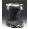 Image 1 : REAL ELEPHANT FOOT MADE INTO A FOOT STOOL OR