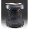 Image 2 : REAL ELEPHANT FOOT MADE INTO A FOOT STOOL OR