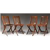 Image 1 : 4 LEWIS DRAKE BOMBAY FOLDING CHAIRS.