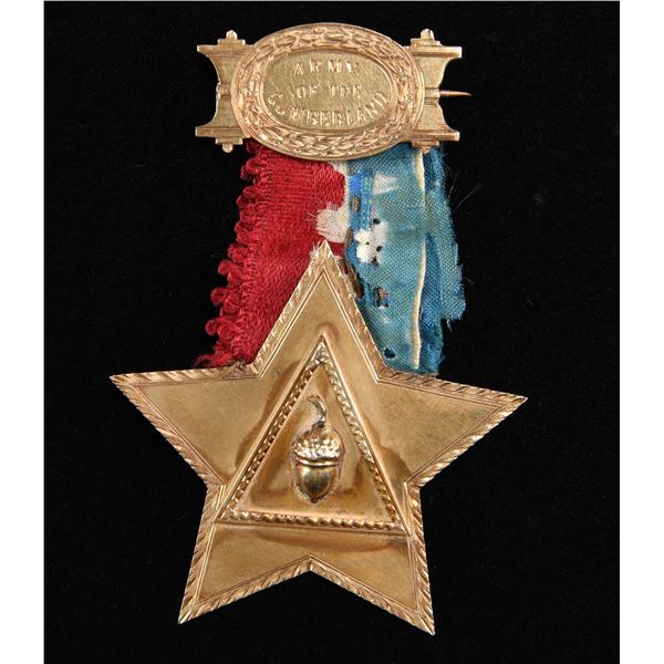 RARE GOLD ARMY OF CUMBERLAND MEDAL.
