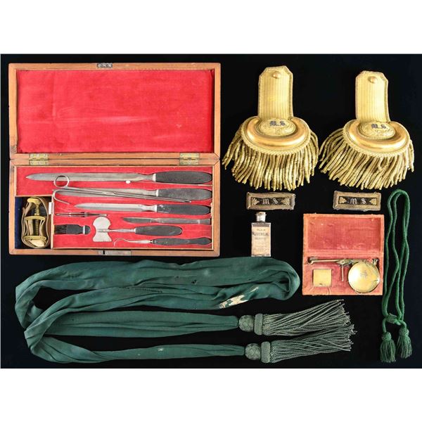LARGE CIVIL WAR SURGEON’S GROUPING.
