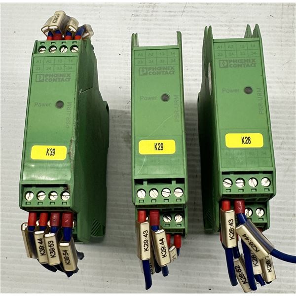 (3) Phoenix Contact #29 63 74 7 / PSR-SCP-24UC/URM/5X1/2X2 Safety Relays