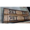 Image 2 : LOT DE 12 BANC PLIABLES EN BOIS 70" X11" X 17-1/2" A/ BOITE DE TRANSPORT