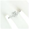 Image 3 : NEW Platinum GIA Certified 1.11 ctw Radiant Cut Diamond Solitaire Engagement Rin