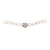 Image 3 : 0.74 ctw Diamond and South Sea Pearl Necklace - 14KT White Gold