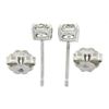 Image 4 : NEW Classic 14k White Gold .75 ctw Round Brilliant Diamond Prong Set Stud Earrin