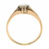 Image 7 : Antique Victorian Rosy Yellow Gold 5mm Rose Cut Diamond Bezel Solitaire Ring