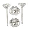 Image 3 : New 14k Gold 0.20 ctw Martini Bezel Set Round Brilliant Cut Diamond Stud Earring