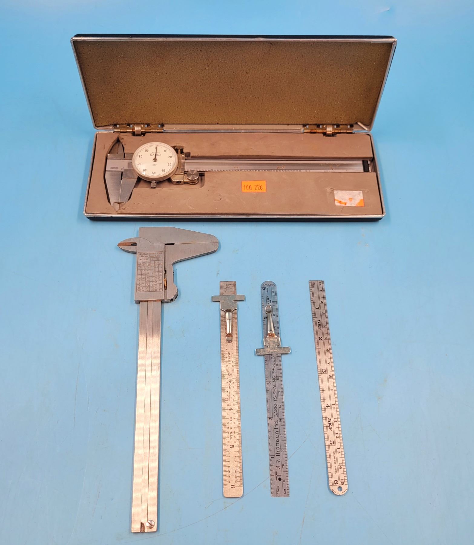 Kanon Dial Caliper, Standard Caliper, 2 Stainless Steel Rulers/Depth ...