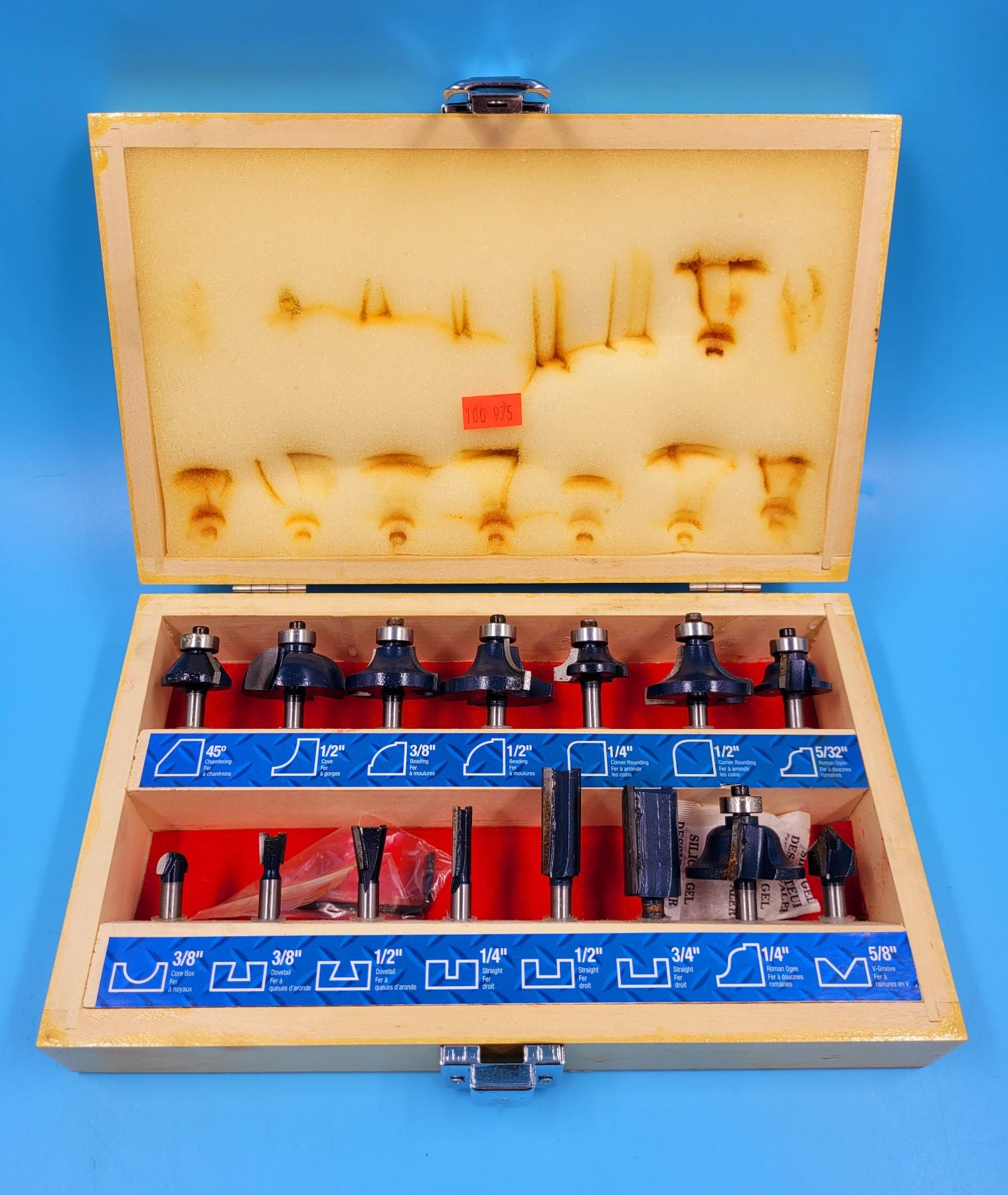 Mastercraft Bit Receiver Mastercraft 15-Piece Router Bit Set