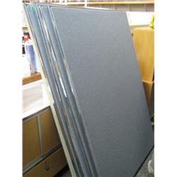 Set Of Blue Free Standing Office Dividers