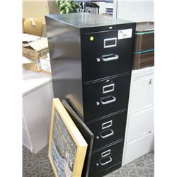 Black 4 Drawer Vertical File Cabinet