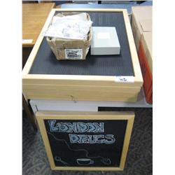 4 Sign Boards C/w Lettering