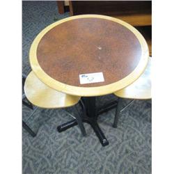 Round Cafeteria Table