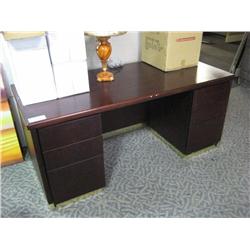 Mahogany Double Pedestal Desk