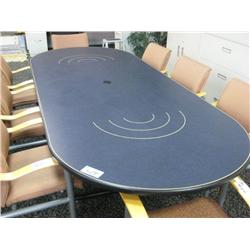 Maple Inlayed 8ft Boardroom Table