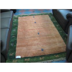 7'8" X 5'6" Wool Area Rug