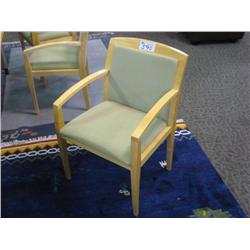 Haworth Maple Client Chair Light Green