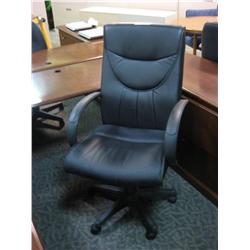 Black Leather High Back Executive Chair