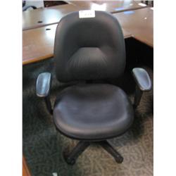 Black Leather Executive Task Chair