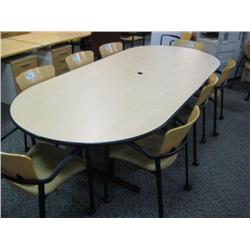 Burled Maple 10ft Boardroom Table