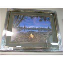 Limited Edition Print "fire At Sunset" By Rudy