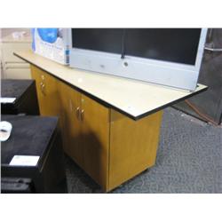 Mobile Maple 2 Door Cabinet