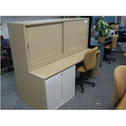 Maple Desk & Credenza