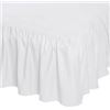 Image 1 : NEW AMAZON BASICS RUFFLED BED SKIRT BRIGHT WHITE