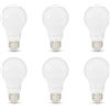 Image 1 : NEW AMAZON BASICS 6 PACK 60W WHITE LED LIGHT BULBS