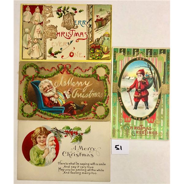 Santa Claus Holiday Christmas Postcards 45+