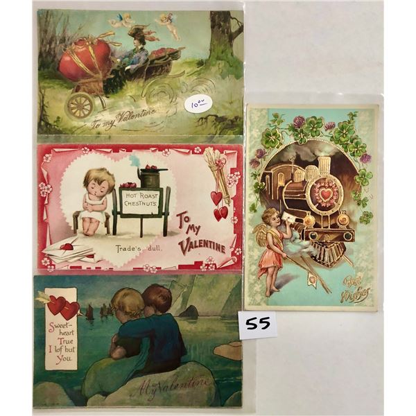 Valentine's Day Holiday Greeting Postcards 45+