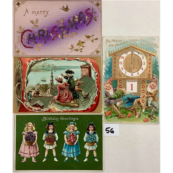 Misc. Mixture Holiday Greeting Postcards 75+