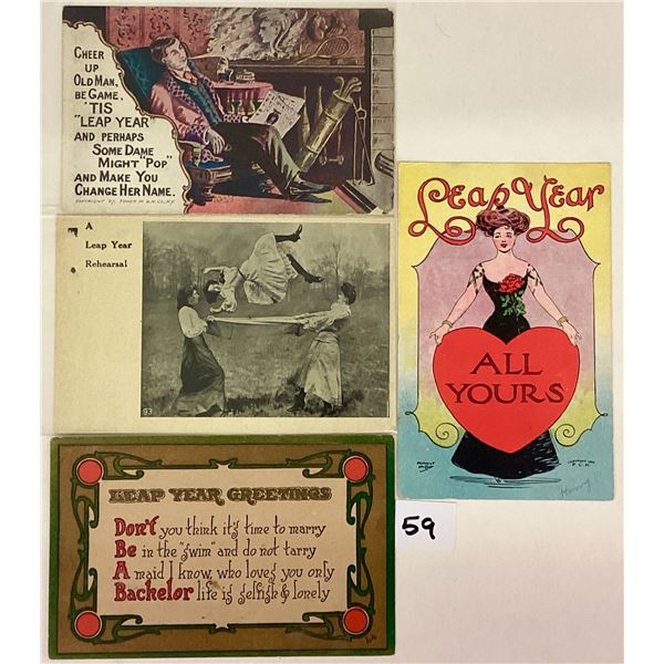 Leap Year Holiday Greeting Postcards 12