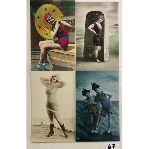 Tinted Real Photo Bathing Beauty Postcards 10
