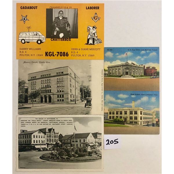 Non Profit Group Postcards Approx. 175 - Many Masonic Related