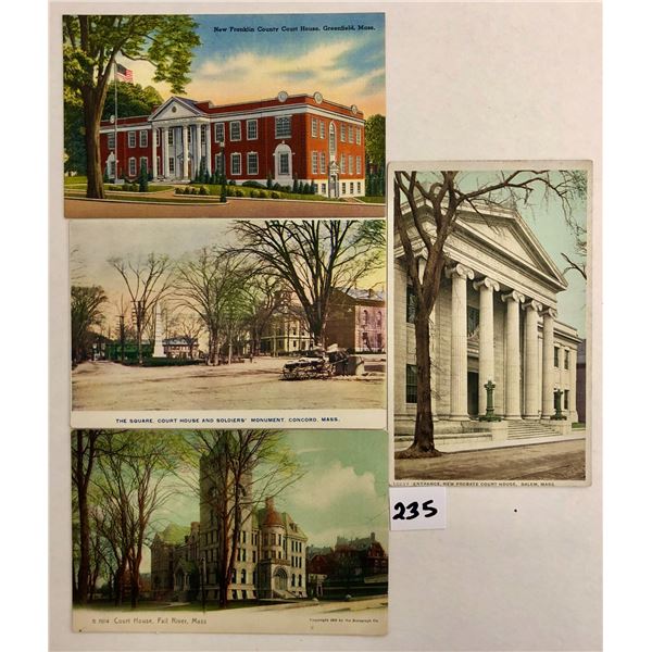 Massachusetts Court House Postcards 40+