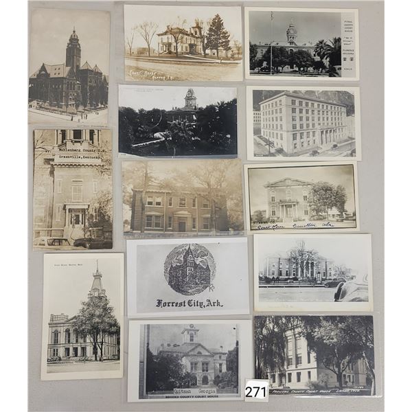 Real Photo USA Court House Postcards 100+