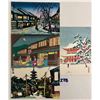 Image 1 : Colorful Japan Scenes by Wood-block Printer T. Tokuriki 13 Postcards