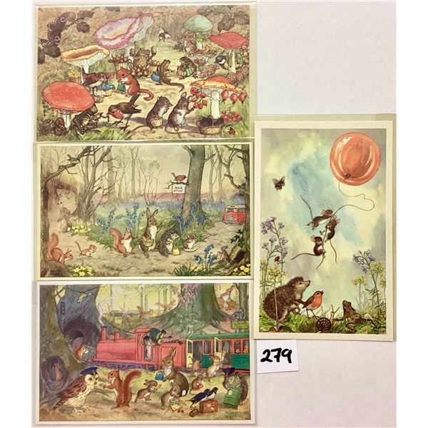 Medici Society - Animals By Molly Brett 20 Postcards