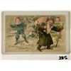 Image 1 : Santa Claus Novelty Hold to Light Non Red Suit Christmas Postcard