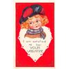 Image 1 : Set of 4 Whitney Valentine's Day Children Holiday Greeting Postcards