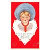Image 2 : Set of 4 Whitney Valentine's Day Children Holiday Greeting Postcards