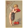 Image 1 : Set of 6 Valentine's Day Cupid Holiday Greeting Postcards