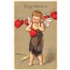 Image 2 : Set of 6 Valentine's Day Cupid Holiday Greeting Postcards