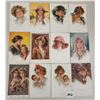 Image 1 : Group of 23 Signed Artist Phillip Boileau Pretty Lady Greeting Postcards