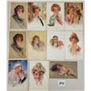Image 2 : Group of 23 Signed Artist Phillip Boileau Pretty Lady Greeting Postcards