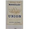 Image 1 : Neutral Flag for Marseilles The First-class Bremen Bark Union Clipper Ship Trade Card