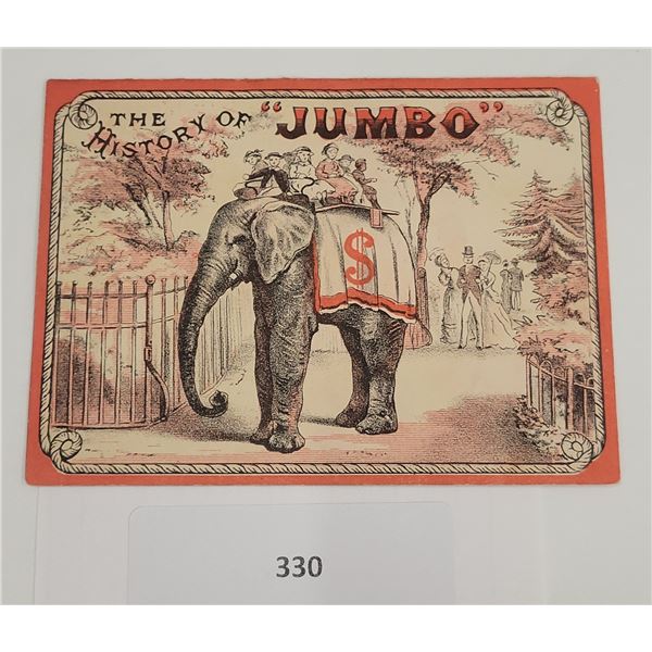 The History of "Jumbo" Elephant Foldout Cotton Advertising